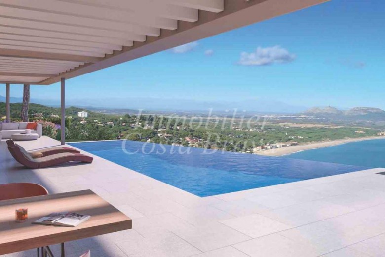 Exclusive villa de nouvelle construction moderne à vendre  avec des vues panoramiques sur la mer et la baie à Sa Riera, Begur