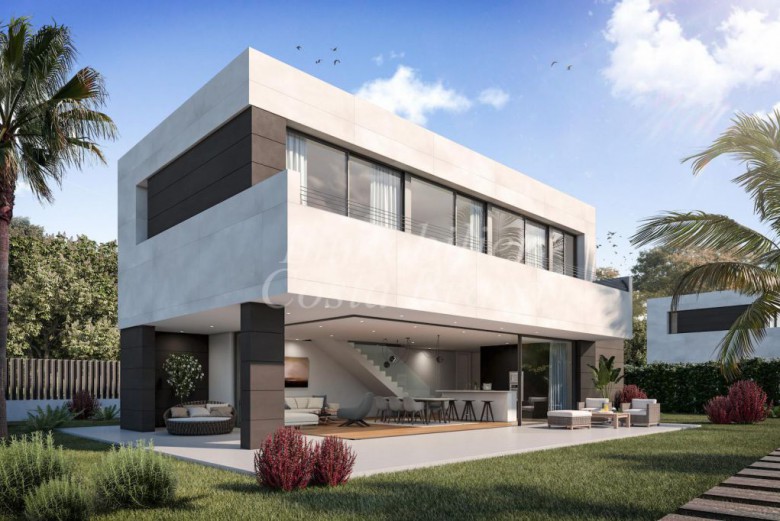 Villas de style moderne avec jardin et piscine communautaire à vendre, situées à 1,5 km de Begur 