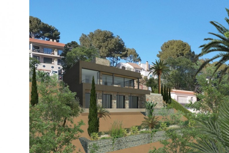 Newly built villa with private pool and garden, located 1.3 km to the beach for sale in  Begur, Sa Punta