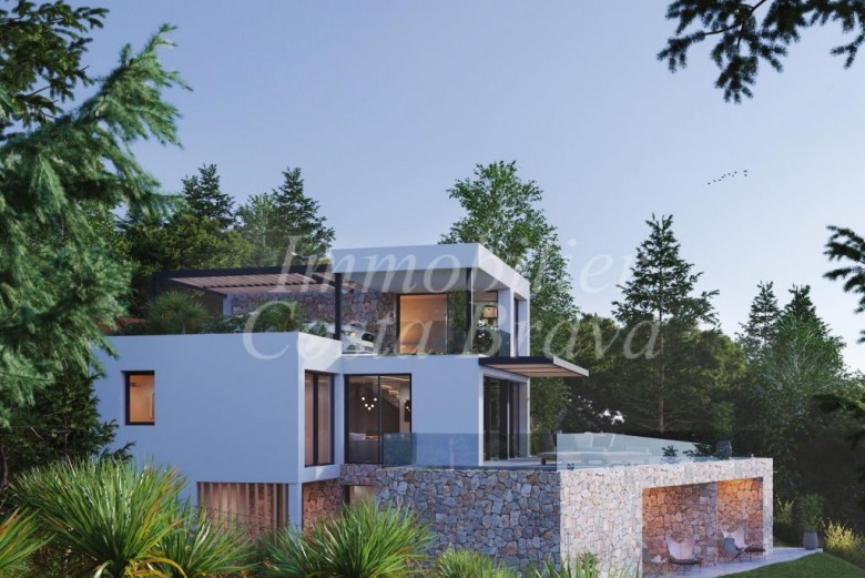Magnifique villa de nouvelle construction avec vues sur la mer et piscine, à vendre à Tamariu